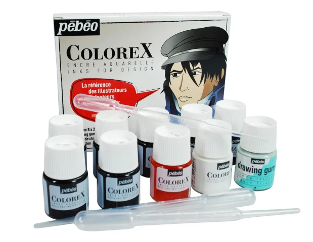 Produktbild zu Colorex - Design Set - 8x Aquarellfarben + 3 Pipetten