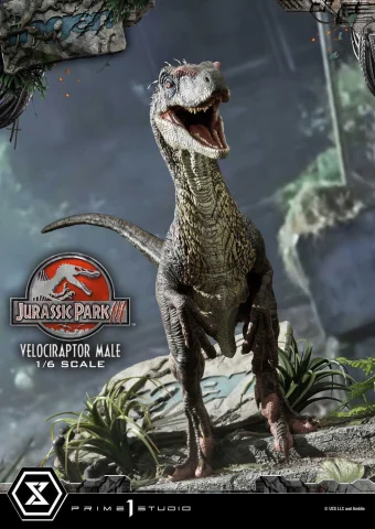 Produktbild zu Jurassic Park - Legacy Museum Collection - Velociraptor Male
