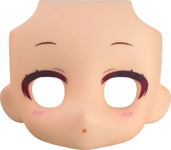Produktbild zu Nendoroid Doll - Zubehör - Face Plate Narrowed Eyes: With Makeup (Peach)